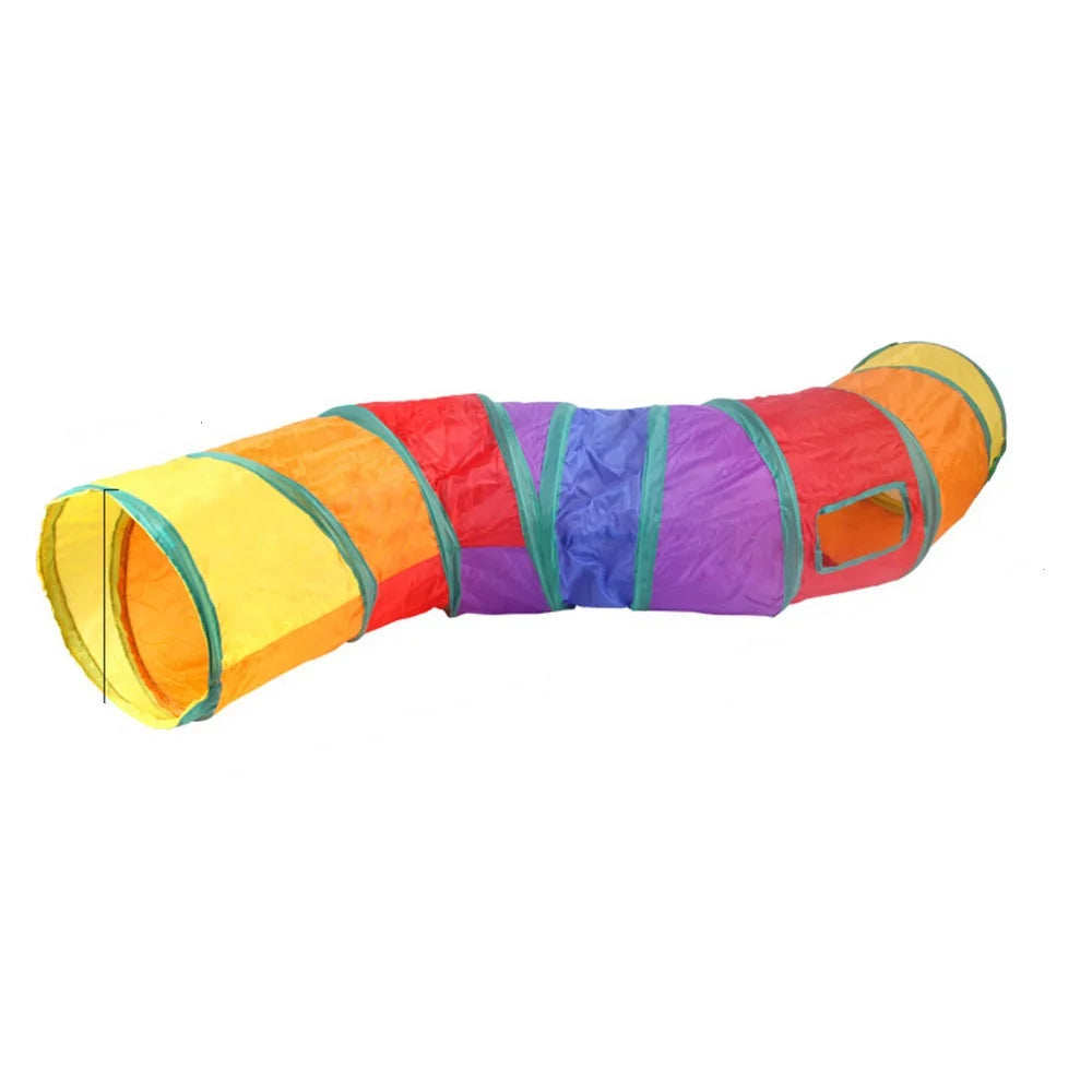 Cat Tunnel Pet Tube Collapsible Play Toy Indoor Outdoor Kitty Puppy Toys for Puzzle Exercising Training