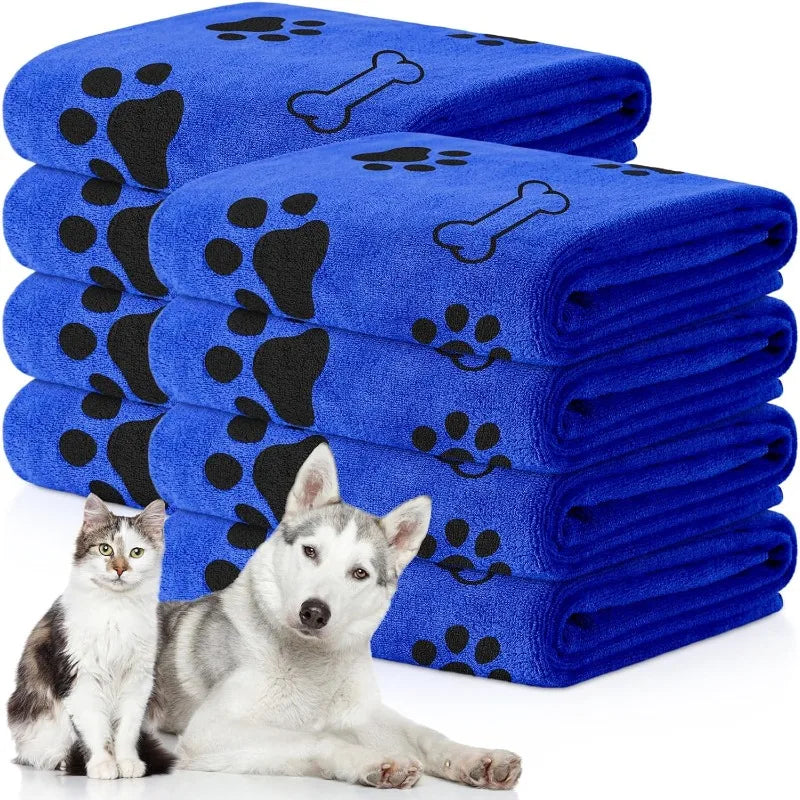 Quick-Drying Microfiber Dog Towel – Absorbent Bath Towel for Dogs and Cats