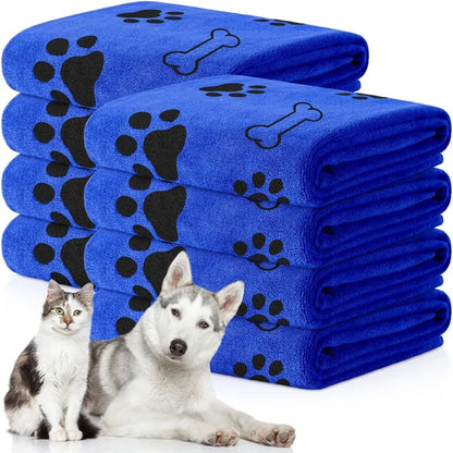 Quick-Drying Microfiber Dog Towel – Absorbent Bath Towel for Dogs and Cats
