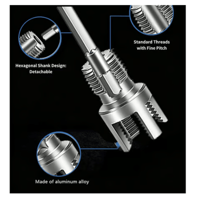 🔥Pipe Tapping and Threading Tool | Dual-Specification Compatible