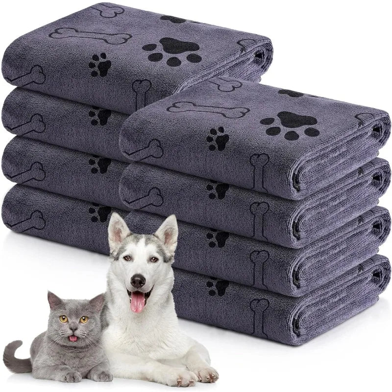 Quick-Drying Microfiber Dog Towel – Absorbent Bath Towel for Dogs and Cats