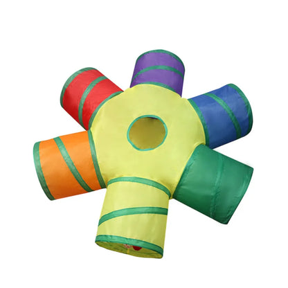 Cat Tunnel Pet Tube Collapsible Play Toy Indoor Outdoor Kitty Puppy Toys for Puzzle Exercising Training
