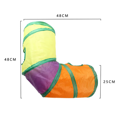 Cat Tunnel Pet Tube Collapsible Play Toy Indoor Outdoor Kitty Puppy Toys for Puzzle Exercising Training
