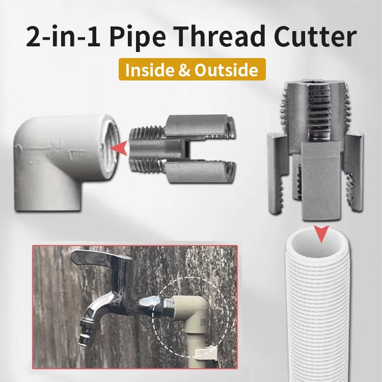 Integrated Internal & External Pipe Threading Tool