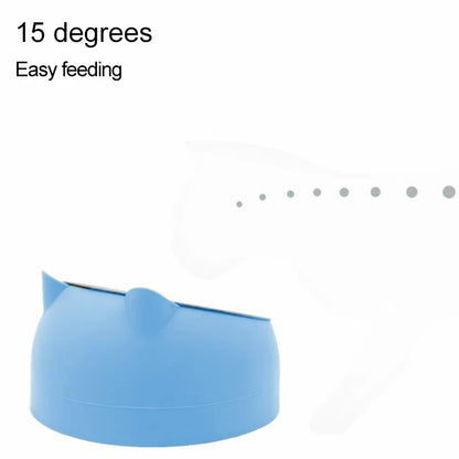 Stainless Steel Inclined Pet Feeding Bowl – Creative Cat & Dog Food and Water Feeder