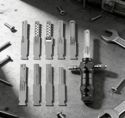 🔐Tubular Lock Pick Set: 9-in-1 Precision Unlocking Tool for Locksmiths