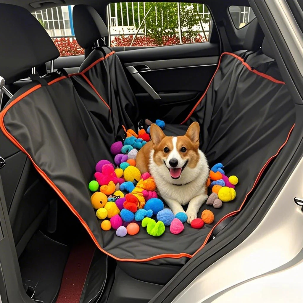 Premium Oxford Cloth Dog Car Seat Cover – Waterproof & Durable Pet Hammock for Cars and SUVs
