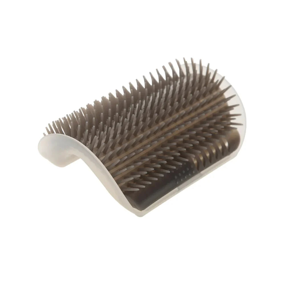 Wall Corner Cat Scratcher Brush – Self Grooming Pet Comb & Massager