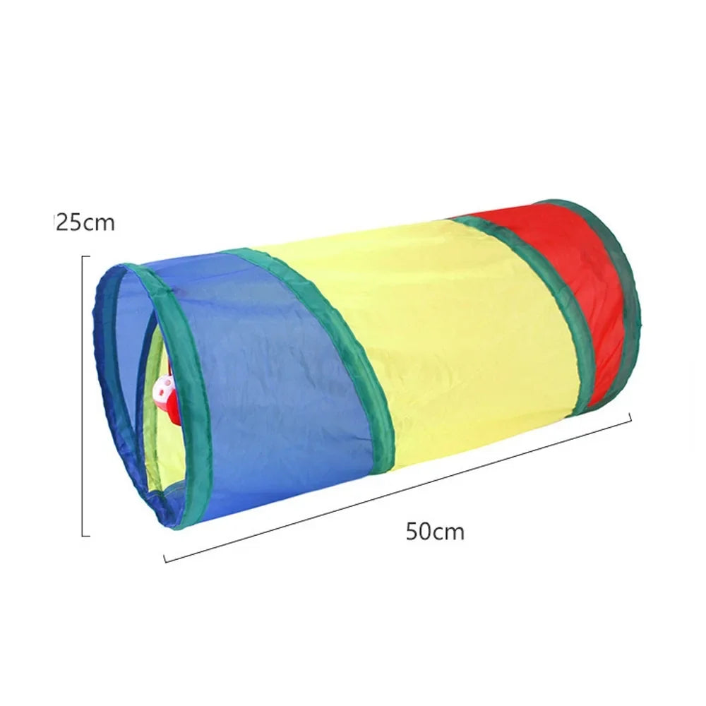 Cat Tunnel Pet Tube Collapsible Play Toy Indoor Outdoor Kitty Puppy Toys for Puzzle Exercising Training