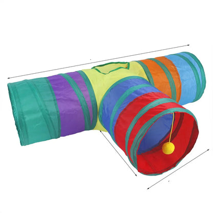 Cat Tunnel Pet Tube Collapsible Play Toy Indoor Outdoor Kitty Puppy Toys for Puzzle Exercising Training