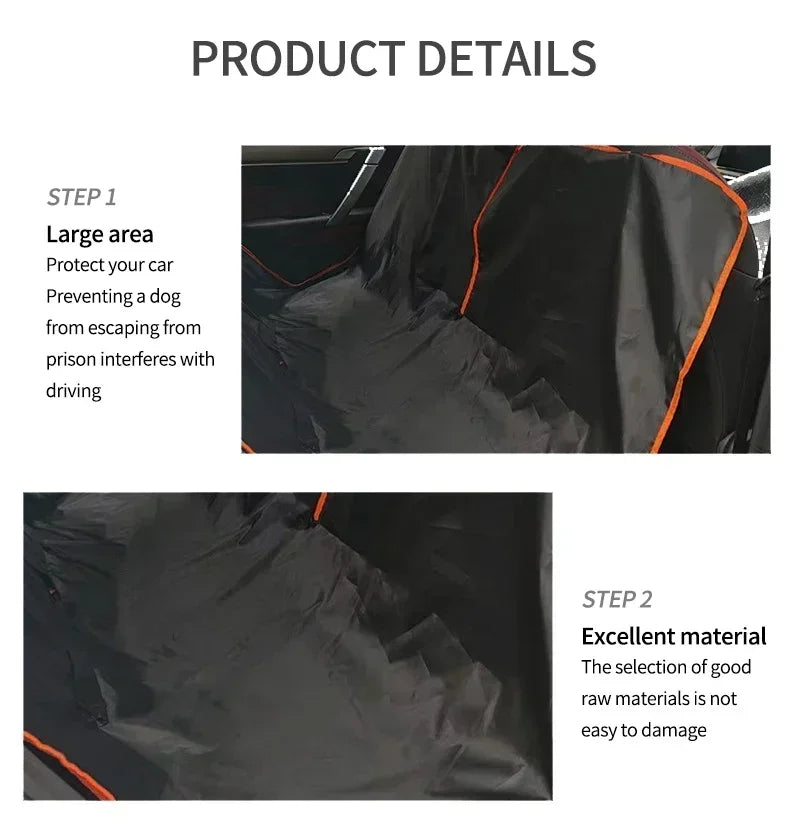 Premium Oxford Cloth Dog Car Seat Cover – Waterproof & Durable Pet Hammock for Cars and SUVs